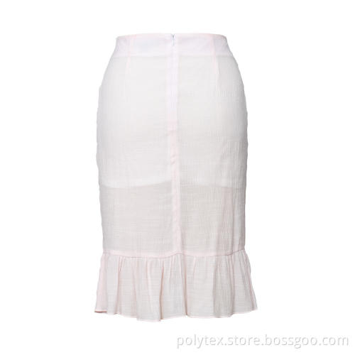 Slim Sexy Bodycon Pencil Skirt Ruffles Skirt